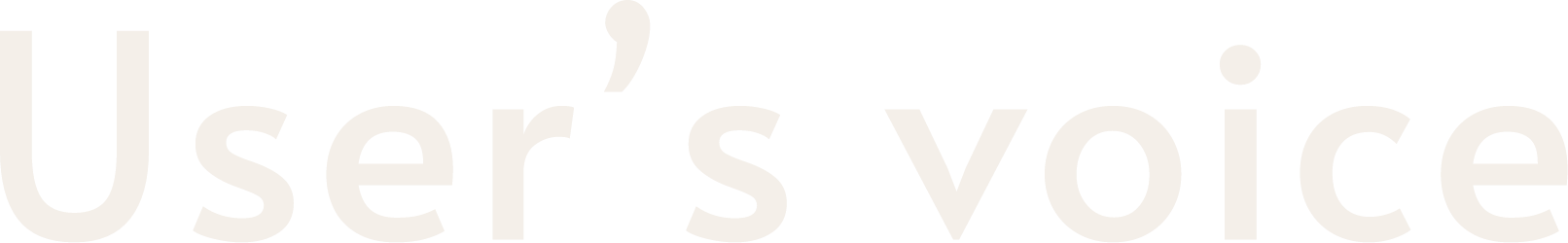 User's voice