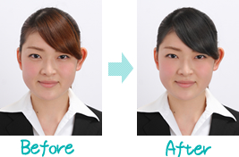 写真修正（フォトレタッチ） Before-After