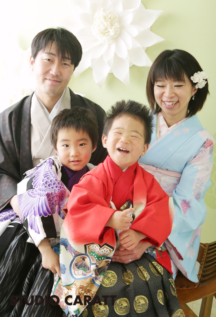 幸せのメッセージ・七五三】5歳と3歳になった息子たちの七五三の撮影を 