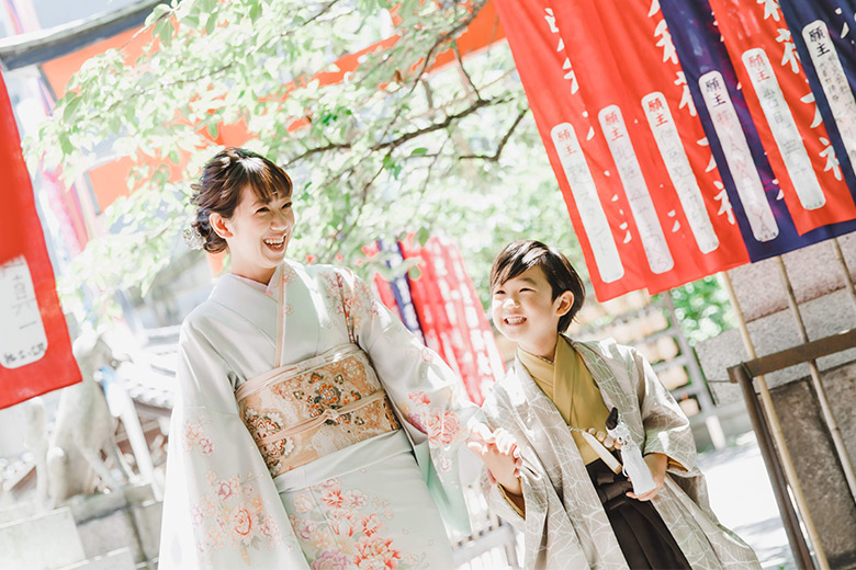 七五三神社写真