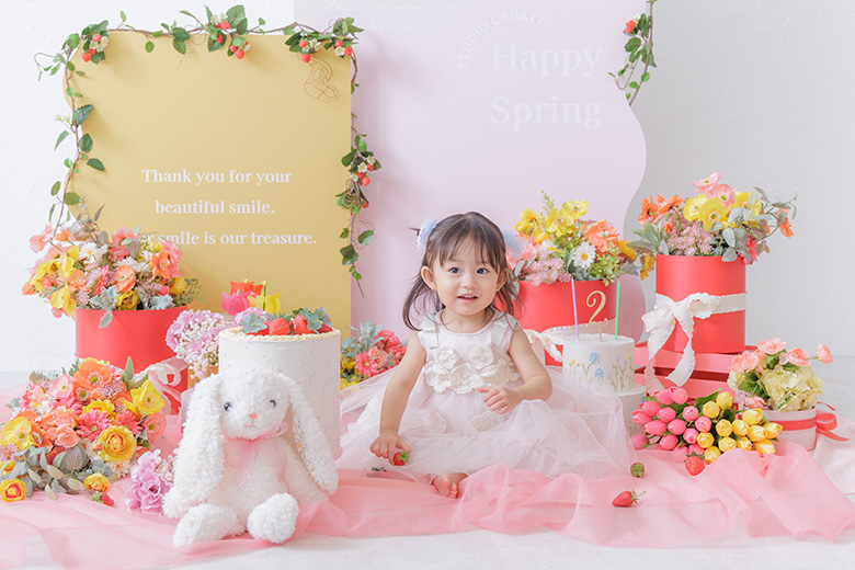 1歳誕生日写真撮影