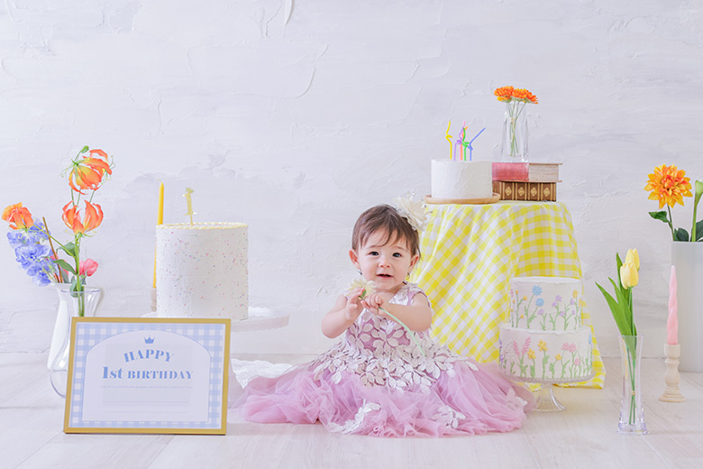 1歳誕生日写真撮影