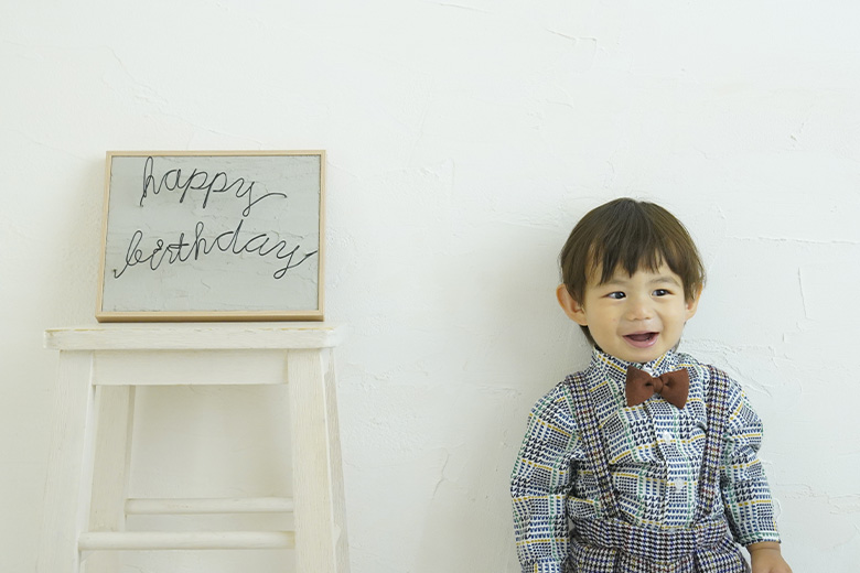 2歳誕生日写真