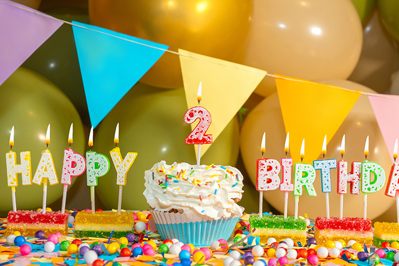 2歳誕生日写真