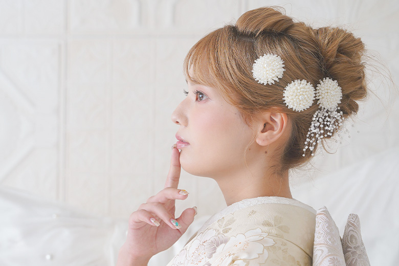 成人式　ロングヘア