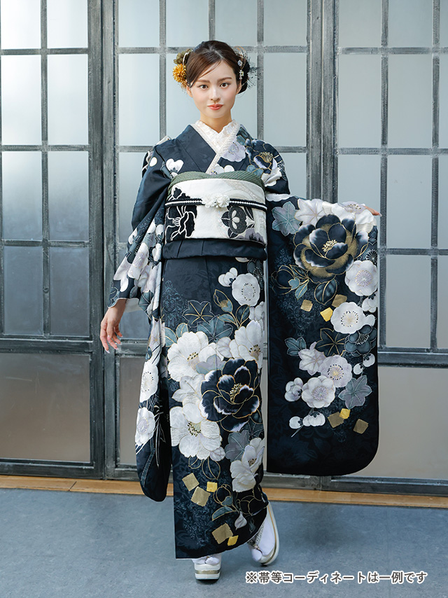 成人式・振袖「F37-100」 | スタジオキャラット｜七五三・お宮参り