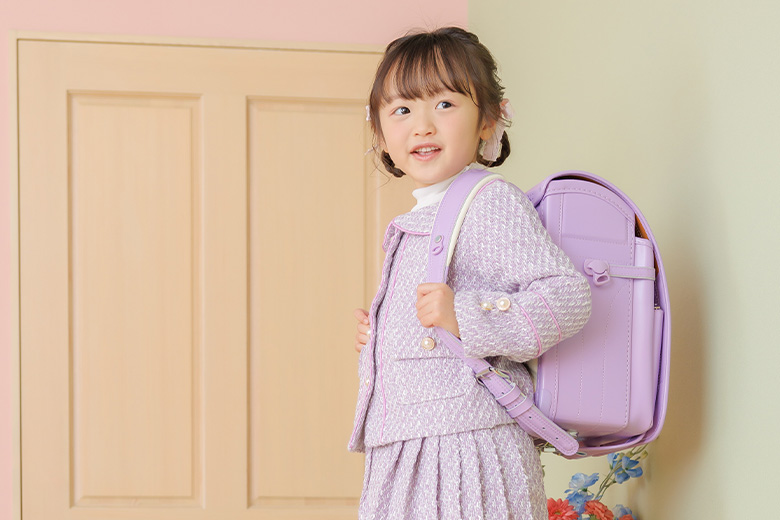 入学ランドセル写真