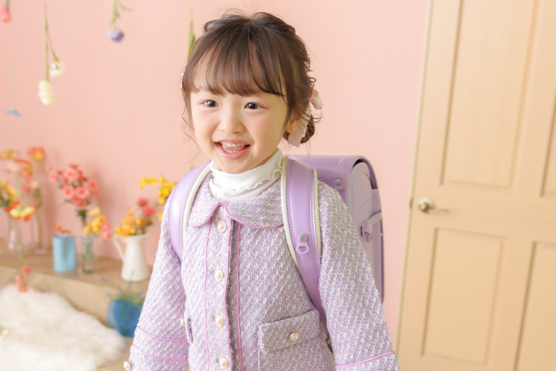 入学ランドセル写真