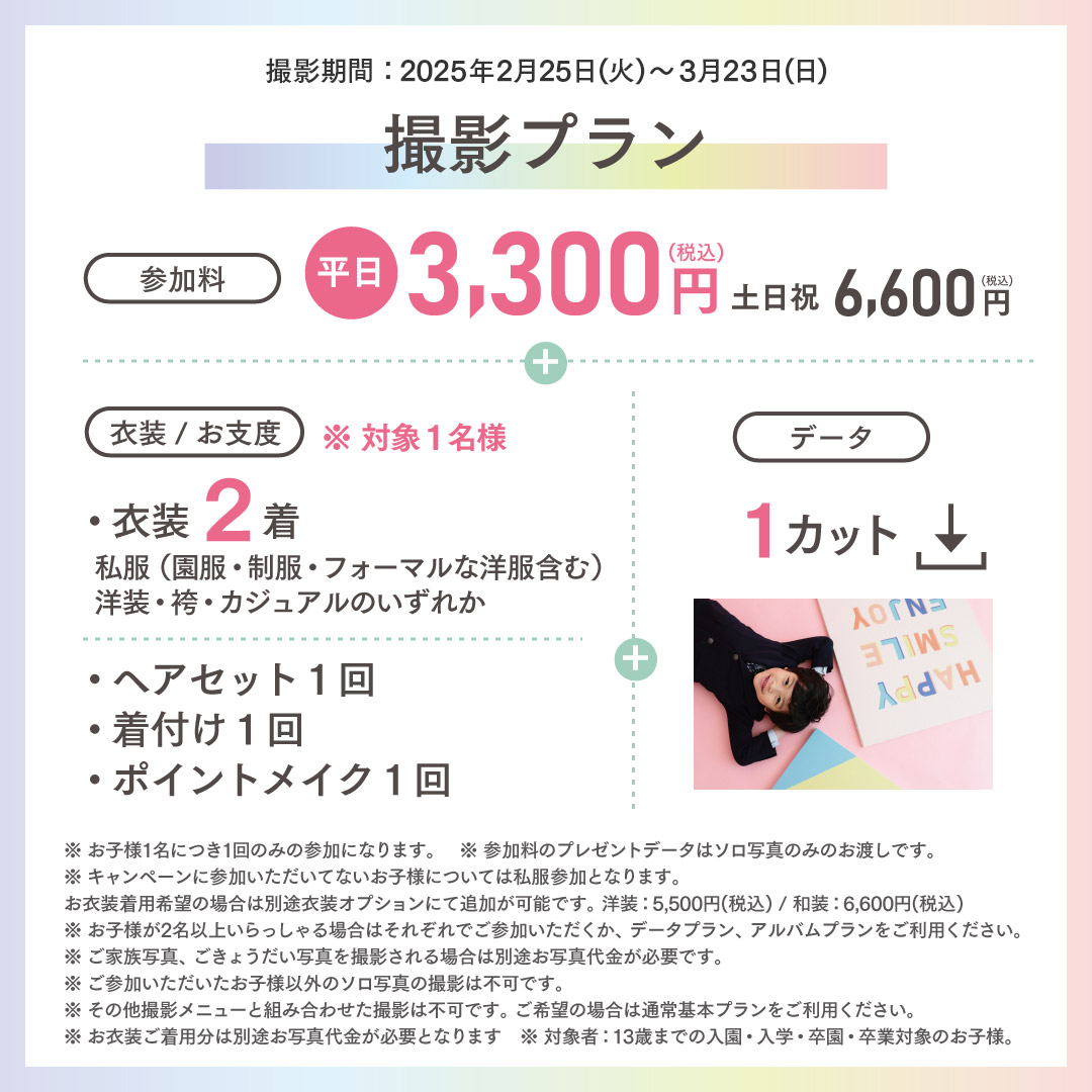 撮影プラン