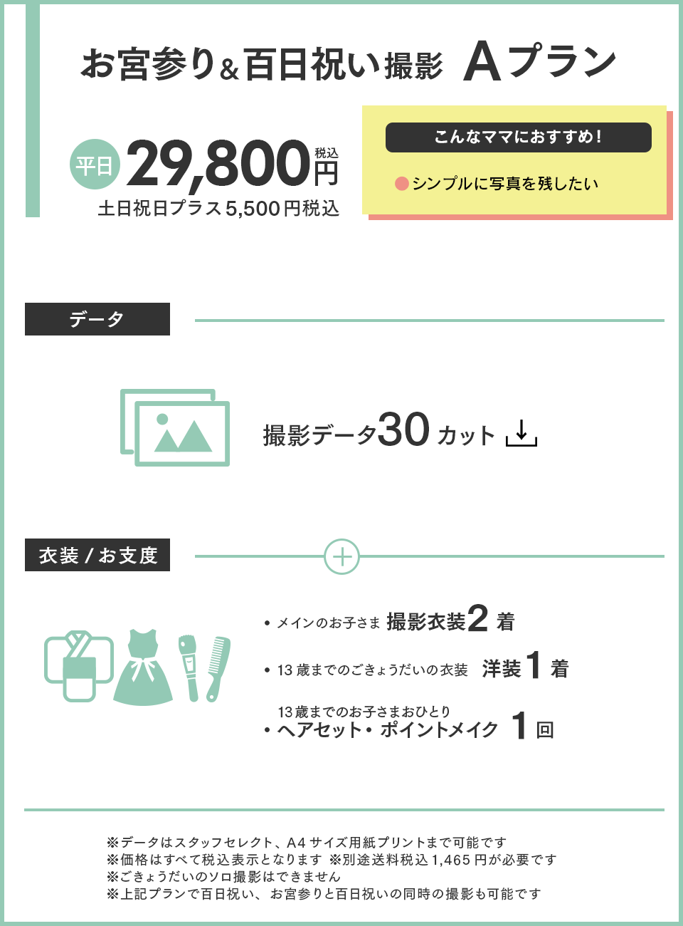 お宮参りAプラン