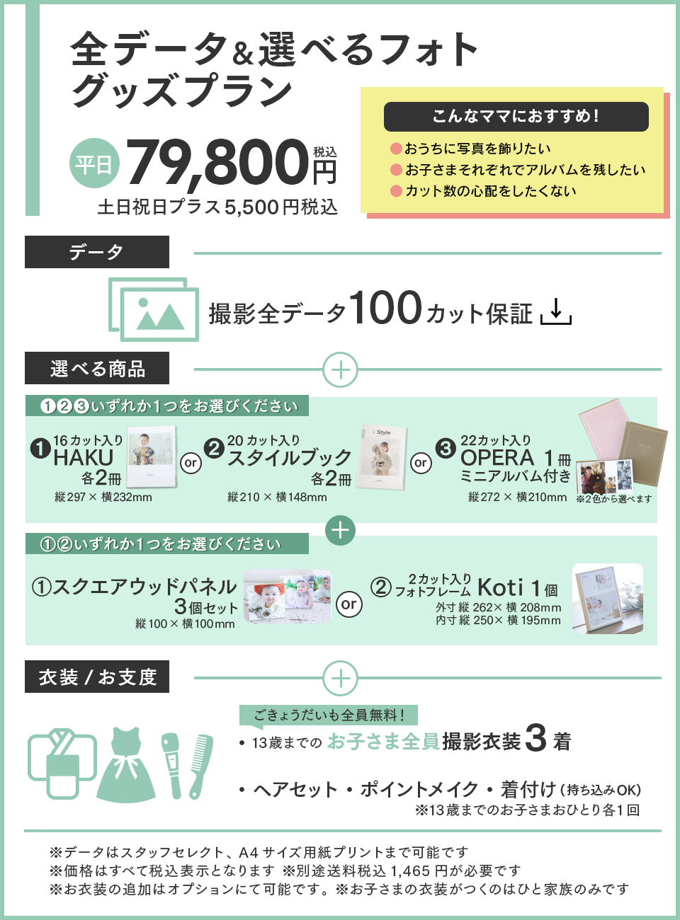 全データと選べるグッズプラン